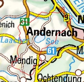 Abgrenzung der Landschaft "Laacher Vulkane" (29204) Abgrenzung der Landschaft "Laacher Vulkane" (29204)