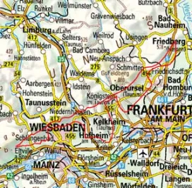 Abgrenzung der Landschaft "Vortaunus" (30001)