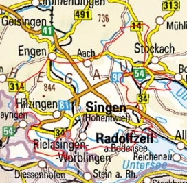 Abgrenzung der Landschaft "Hegäu" (3001) Abgrenzung der Landschaft "Hegäu" (3001)