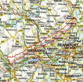 Abgrenzung der Landschaft "Hoher Taunus" (30100) Abgrenzung der Landschaft "Hoher Taunus" (30100)