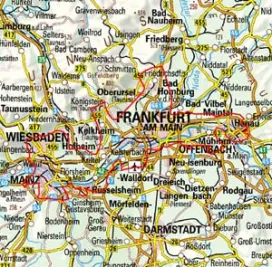 Abgrenzung der Landschaft "Rhein-Main-Gebiet" (302)