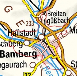 Abgrenzung der Landschaft "Bamberg" (310) Abgrenzung der Landschaft "Bamberg" (310)