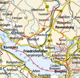 Abgrenzung der Landschaft "Östliches Bodenseebecken" (3102)