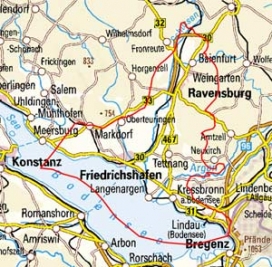 Abgrenzung der Landschaft "Östliches Bodenseebecken" (3102) Abgrenzung der Landschaft "Östliches Bodenseebecken" (3102)