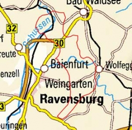 Abgrenzung der Landschaft "Altdorfer Wald" (3202)