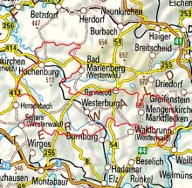 Abgrenzung der Landschaft "Oberwesterwälder Kuppenland und Dreifelder Weiherland" (32301) Abgrenzung der Landschaft "Oberwesterwälder Kuppenland und Dreifelder Weiherland" (32301)