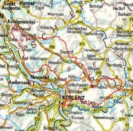 Abgrenzung der Landschaft "Montabaurer Westerwald" (32402) Abgrenzung der Landschaft "Montabaurer Westerwald" (32402)