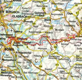 Abgrenzung der Landschaft "Siegtal" (33001)