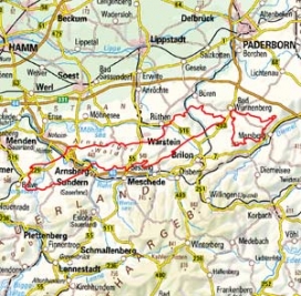 Abgrenzung der Landschaft "Sunderner Wälder Plackwald Obermöhne- und Almewald Fürstenberger Wald Oeventroper Ruhrtal" (33402) Abgrenzung der Landschaft "Sunderner Wälder Plackwald Obermöhne- und Almewald Fürstenberger Wald Oeventroper Ruhrtal" (33402)