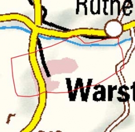 Abgrenzung der Landschaft "Warsteiner Hügelland" (33404) Abgrenzung der Landschaft "Warsteiner Hügelland" (33404)