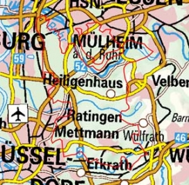 Abgrenzung der Landschaft "Mettmanner Lössterrrassen Lintorfer Sander" (33707) Abgrenzung der Landschaft "Mettmanner Lössterrrassen Lintorfer Sander" (33707)
