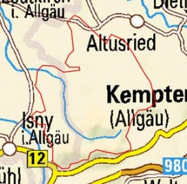 Abgrenzung der Landschaft "Adelegg" (3400)