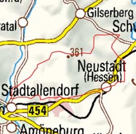 Abgrenzung der Landschaft "Neustädter Sattel" (34603) Abgrenzung der Landschaft "Neustädter Sattel" (34603)