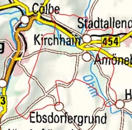 Abgrenzung der Landschaft "Amöneburger Becken" (34700) Abgrenzung der Landschaft "Amöneburger Becken" (34700)