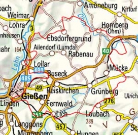 Abgrenzung der Landschaft "Vorderer Vogelsberg" (34900)