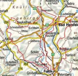 Abgrenzung der Landschaft "Fulda-Haune-Tafelland" (35501)