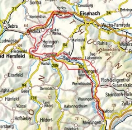 Abgrenzung der Landschaft "Werraaue Meiningen-Wartha" (35901) Abgrenzung der Landschaft "Werraaue Meiningen-Wartha" (35901)