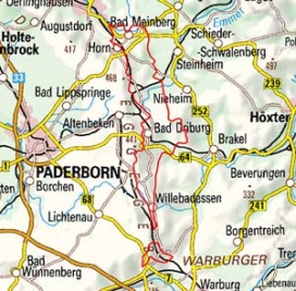 Abgrenzung der Landschaft "Östliches Eggevorland" (36303) Abgrenzung der Landschaft "Östliches Eggevorland" (36303)