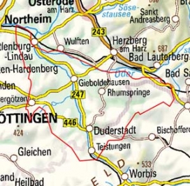 Abgrenzung der Landschaft "Eichsfelder Becken" (37400) Abgrenzung der Landschaft "Eichsfelder Becken" (37400)