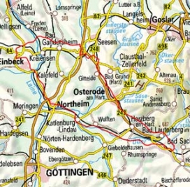 Abgrenzung der Landschaft "Südwestliches Harzvorland" (37600) Abgrenzung der Landschaft "Südwestliches Harzvorland" (37600)