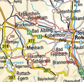 Abgrenzung der Landschaft "Voralpenland zwischen Mangfall und Inn" (3802) Abgrenzung der Landschaft "Voralpenland zwischen Mangfall und Inn" (3802)