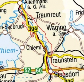 Abgrenzung der Landschaft "Trauntal" (3903) Abgrenzung der Landschaft "Trauntal" (3903)