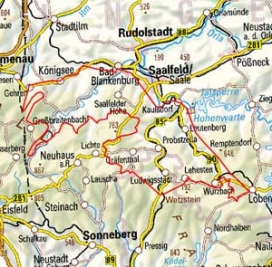 Abgrenzung der Landschaft "Schwarza-Sormitz-Gebiet" (39201) Abgrenzung der Landschaft "Schwarza-Sormitz-Gebiet" (39201)