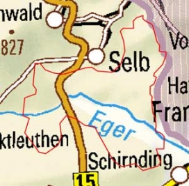 Abgrenzung der Landschaft "Selber Forst" (39501) Abgrenzung der Landschaft "Selber Forst" (39501)