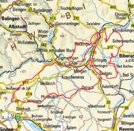 Abgrenzung der Landschaft "Donau-Ablach-Platten" (4001) Abgrenzung der Landschaft "Donau-Ablach-Platten" (4001)