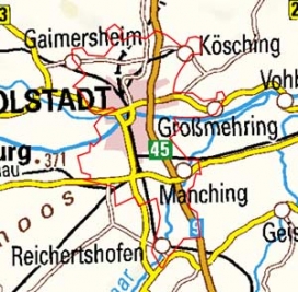 Abgrenzung der Landschaft "Ingolstadt" (403)