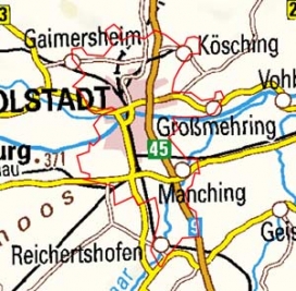 Abgrenzung der Landschaft "Ingolstadt" (403) Abgrenzung der Landschaft "Ingolstadt" (403)