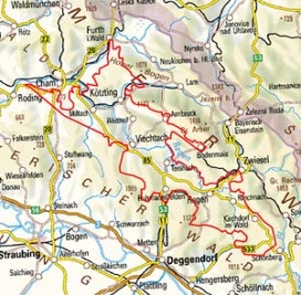 Abgrenzung der Landschaft "Regensenke" (40400) Abgrenzung der Landschaft "Regensenke" (40400)