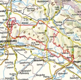 Abgrenzung der Landschaft "Falkensteiner Vorwald" (40600) Abgrenzung der Landschaft "Falkensteiner Vorwald" (40600)