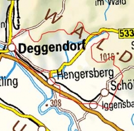 Abgrenzung der Landschaft "Lallinger Winkel" (40700) Abgrenzung der Landschaft "Lallinger Winkel" (40700)