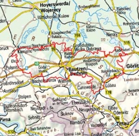 Abgrenzung der Landschaft "Oberlausitzer Gefilde" (44400) Abgrenzung der Landschaft "Oberlausitzer Gefilde" (44400)