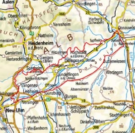 Abgrenzung der Landschaft "Donauried" (4500)