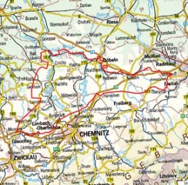 Abgrenzung der Landschaft "Mulde-Lösshügelland" (45000) Abgrenzung der Landschaft "Mulde-Lösshügelland" (45000)