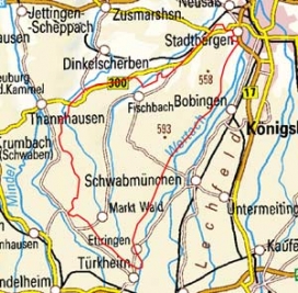 Abgrenzung der Landschaft "Staudenplatte" (4603) Abgrenzung der Landschaft "Staudenplatte" (4603)