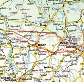 Abgrenzung der Landschaft "Lommatzscher Lösshügelland" (46300) Abgrenzung der Landschaft "Lommatzscher Lösshügelland" (46300)