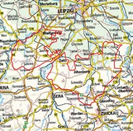 Abgrenzung der Landschaft "Altenburg-Zeitzer-Lössgebiet" (46600) Abgrenzung der Landschaft "Altenburg-Zeitzer-Lössgebiet" (46600)