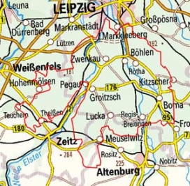 Abgrenzung der Landschaft "Acker- und Bergbaulandschaft südlich Leipzig" (46602)
