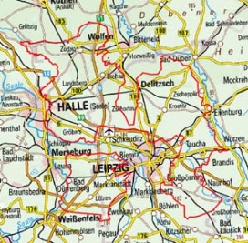 Abgrenzung der Landschaft "Halle-Leipziger Land" (46700) Abgrenzung der Landschaft "Halle-Leipziger Land" (46700)