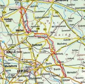 Abgrenzung der Landschaft "Muldeaue" (46701) Abgrenzung der Landschaft "Muldeaue" (46701)