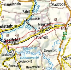 Abgrenzung der Landschaft "Orlasenke" (47000) Abgrenzung der Landschaft "Orlasenke" (47000)