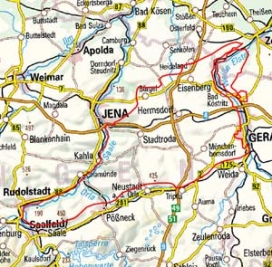 Abgrenzung der Landschaft "Saale-Elster-Sandsteinplatte" (47100) Abgrenzung der Landschaft "Saale-Elster-Sandsteinplatte" (47100)