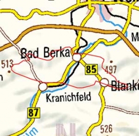 Abgrenzung der Landschaft "Tannrodaer Waldland" (47401) Abgrenzung der Landschaft "Tannrodaer Waldland" (47401)