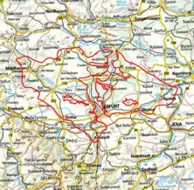 Abgrenzung der Landschaft "Thüringer Becken" (48200) Abgrenzung der Landschaft "Thüringer Becken" (48200)