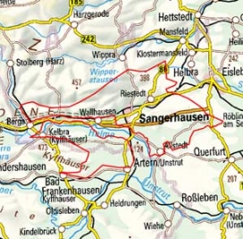Abgrenzung der Landschaft "Nördliches Unstrut-Berg- und Hügelland" (48800) Abgrenzung der Landschaft "Nördliches Unstrut-Berg- und Hügelland" (48800)