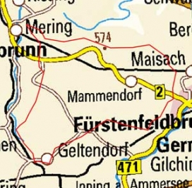 Abgrenzung der Landschaft "Fürstenfeldbrucker Hügelland" (5000) Abgrenzung der Landschaft "Fürstenfeldbrucker Hügelland" (5000)