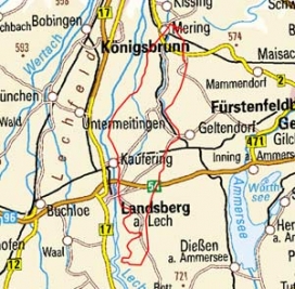 Abgrenzung der Landschaft "Landsberger Platten" (5001) Abgrenzung der Landschaft "Landsberger Platten" (5001)